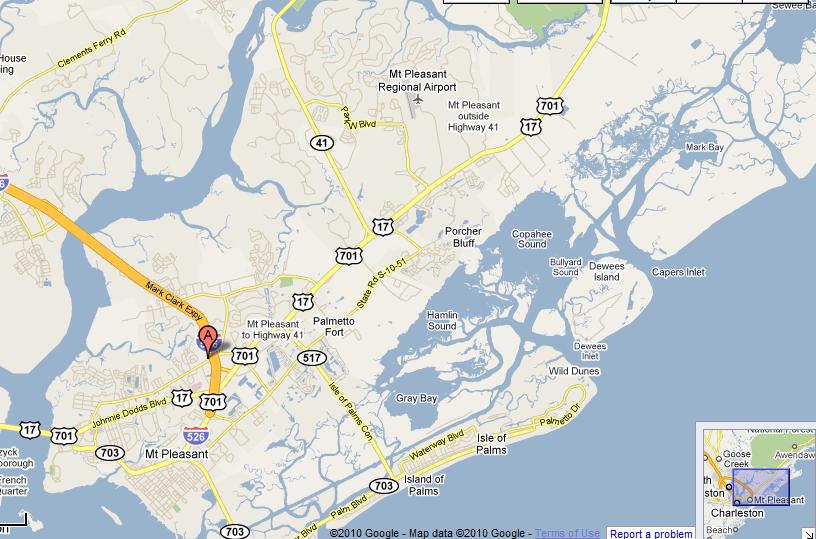 Mount Pleasant Map