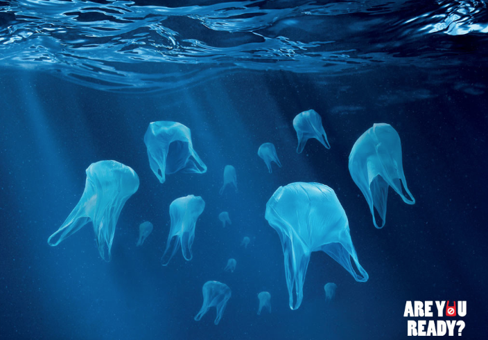 Platic Bags in Ocean