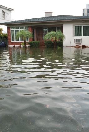 Flooded home
