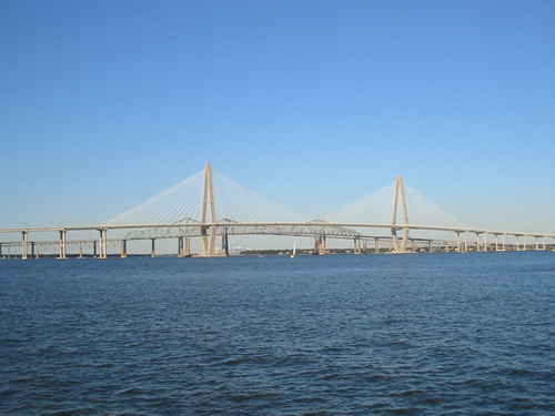 Ravenel Bridge over the Cooper River between Charleston and
Mount Pleasant, SC