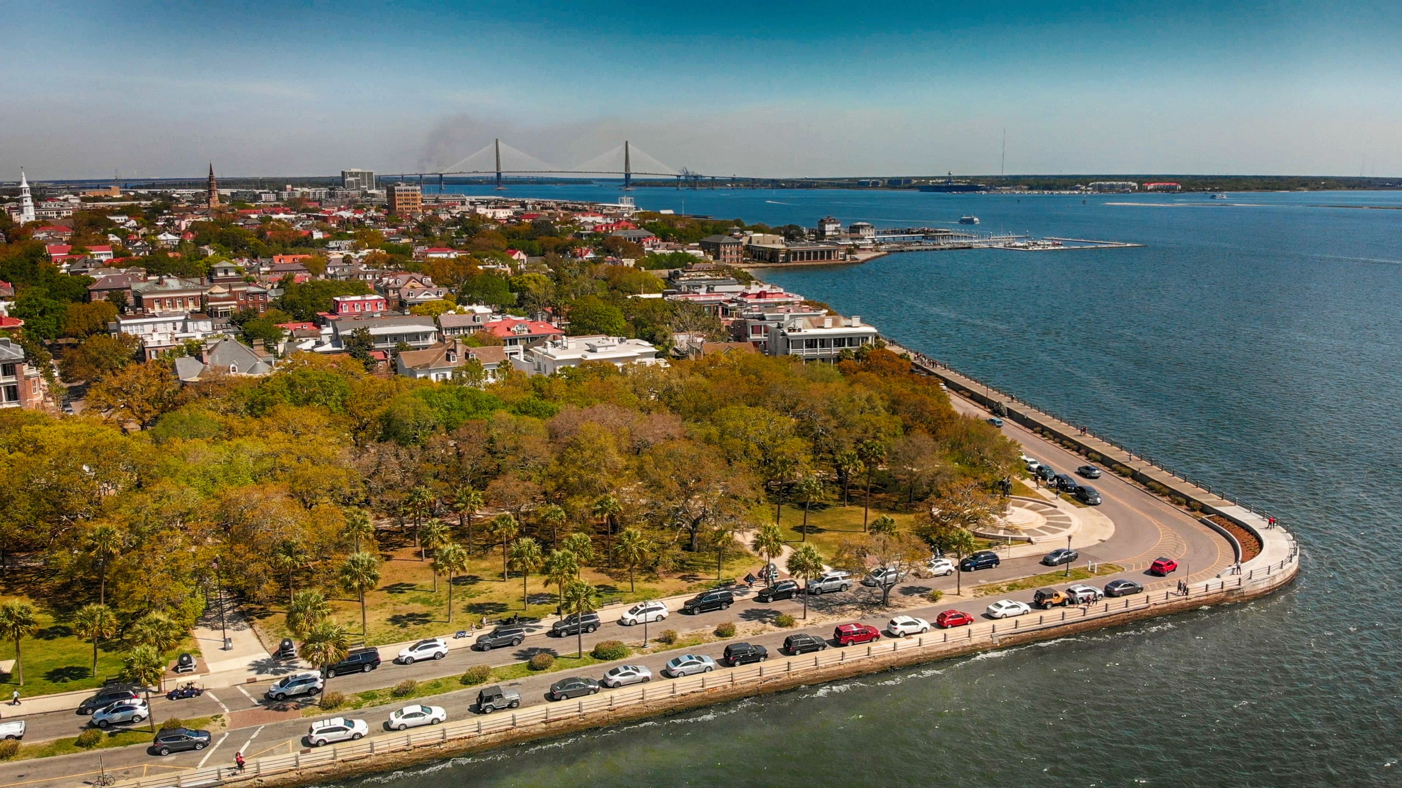 Charleston SC Battery Seawall