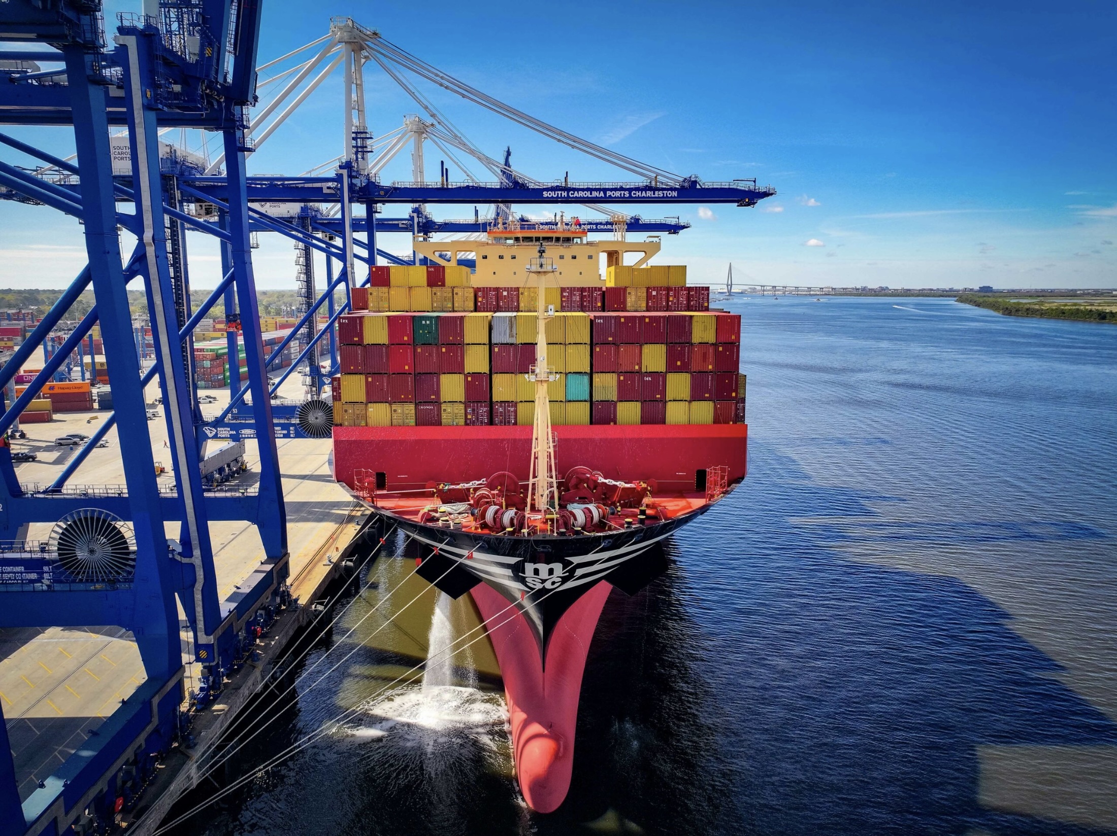 Container Ship SC Ports Matthew Peacock